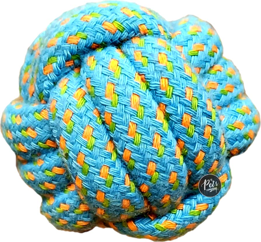 The Pets Company Dog Rope Ball for Puppy Teething, Small Ball Dog Toys for Puppies