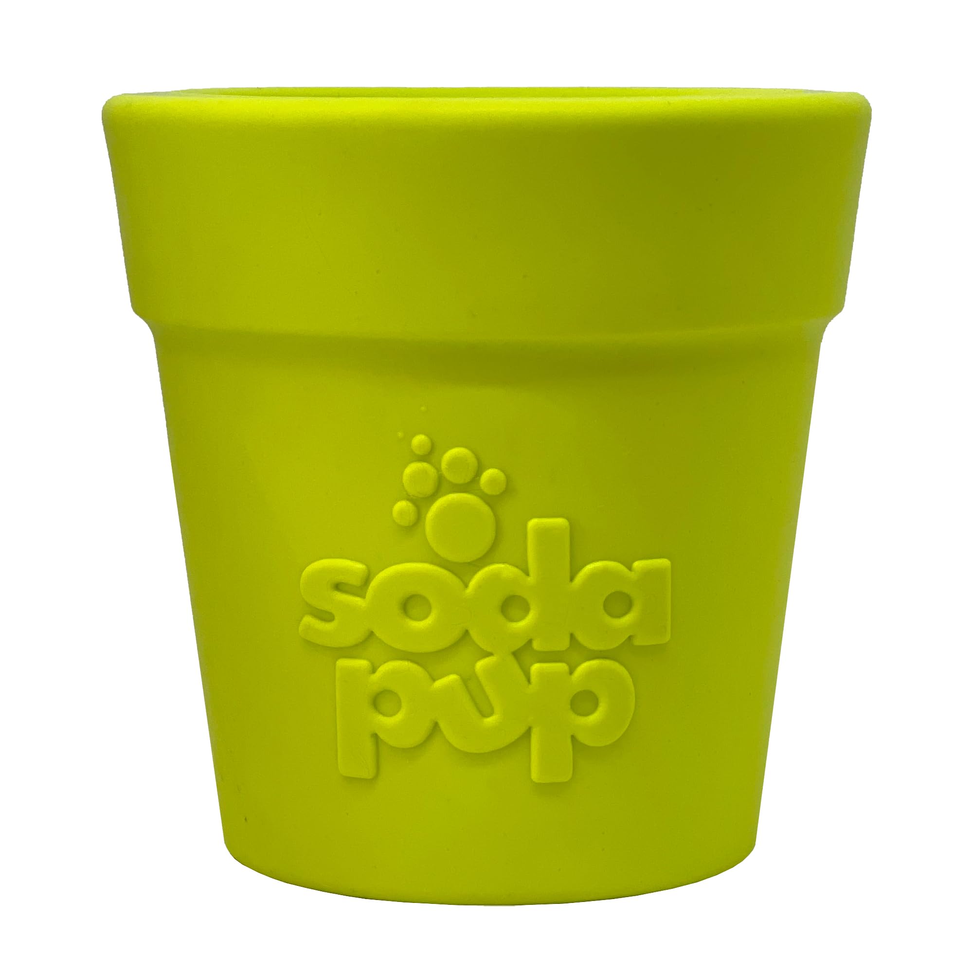 SodaPup Flower Pot - Durable Dog Treat Dispenser & Chew Toy Made in USA from Non-Toxic, Pet Safe, Food Safe Rubber Material for 