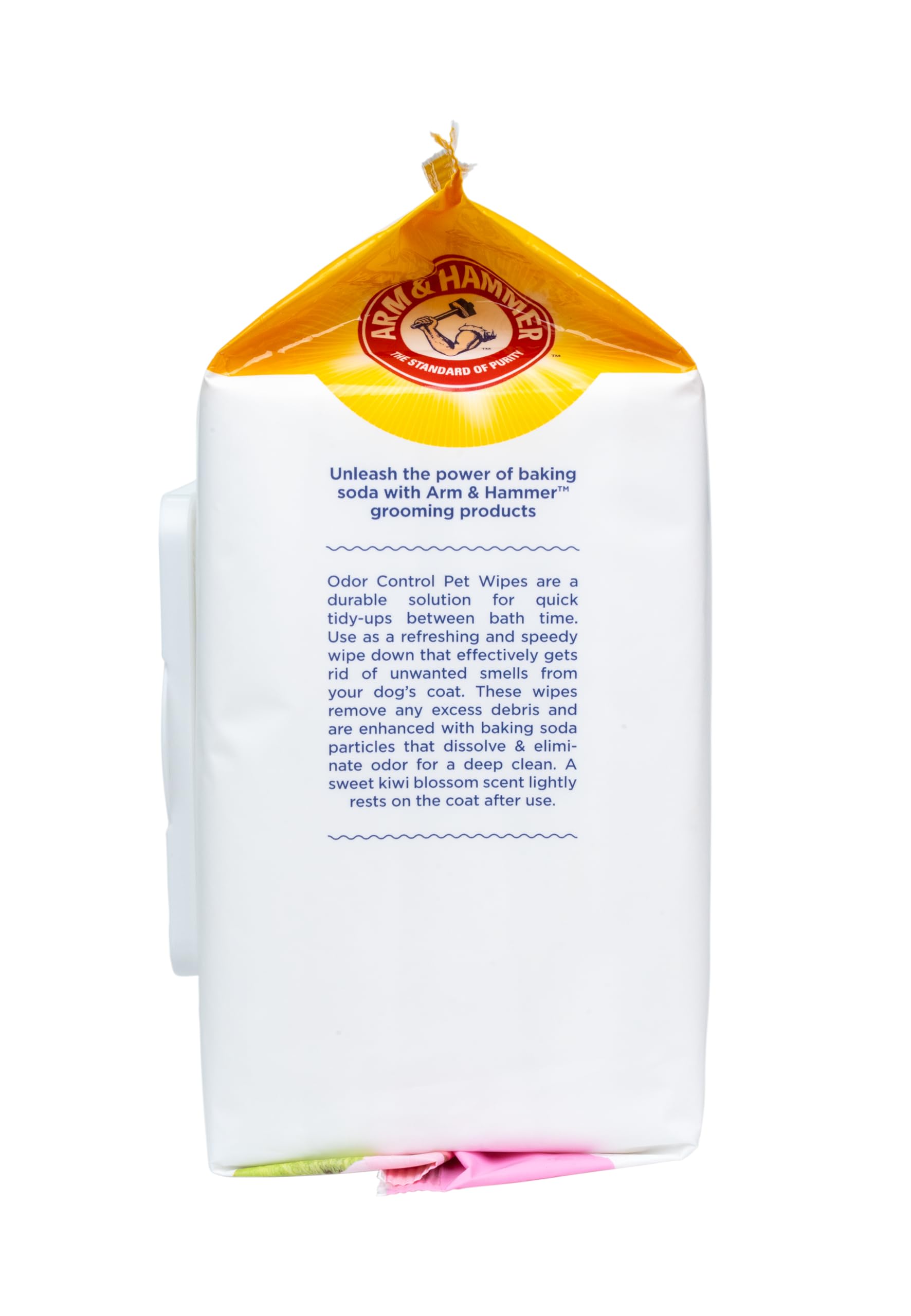 Arm & Hammer For Pets Odor Control Wipes For Dogs, Best Odor Eliminating Waterless Cleaning For Dogs & Puppies | Kiwi Blossom Scent, 100 Count