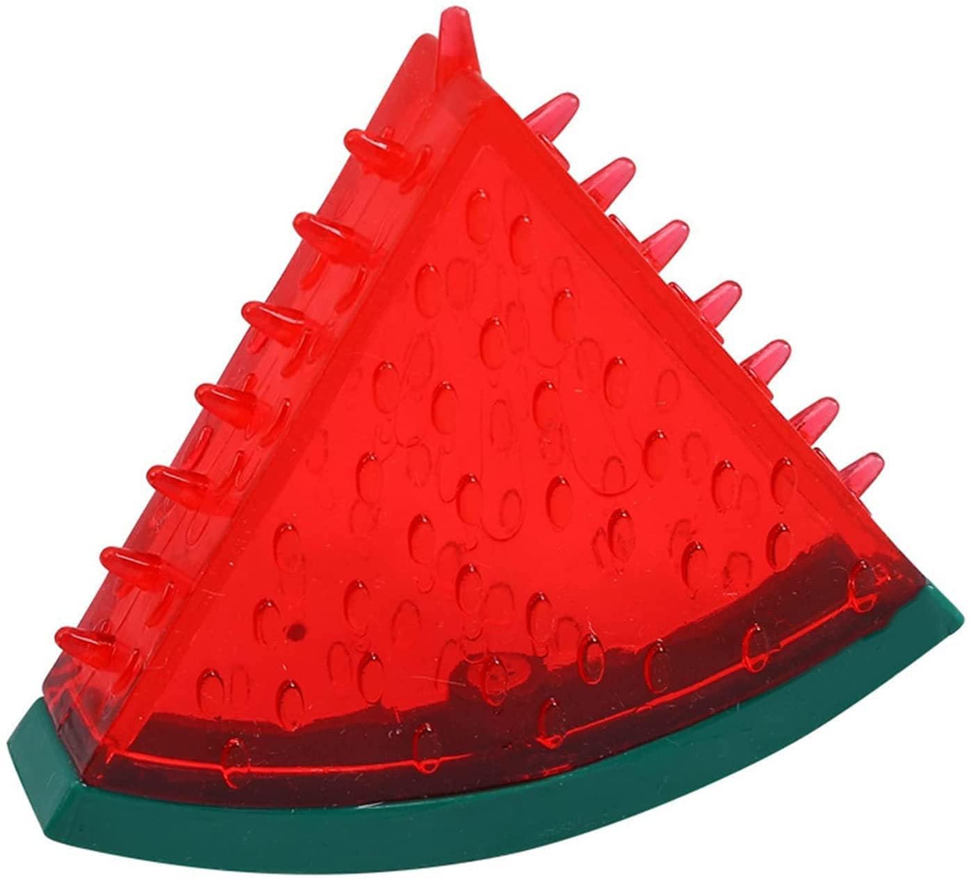 Kittupet Watermelon Shaped Fruit Chew Squeaky Dog Toy | Spikes Texture For Improving Teeth + Gums Health | Squeaker Inside | Dur