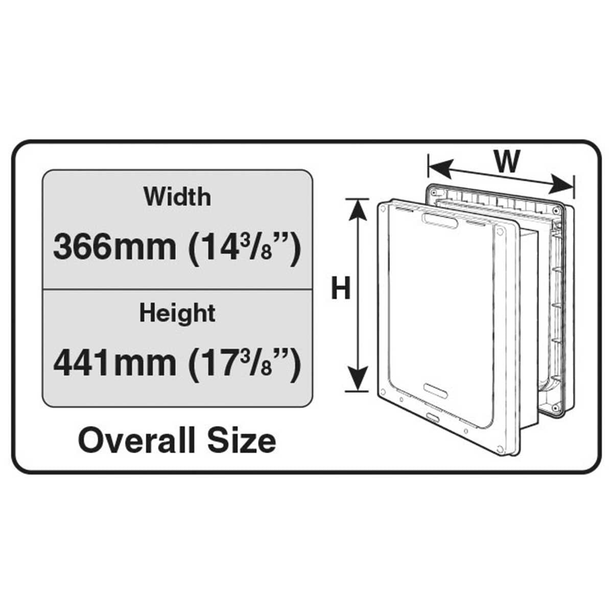 Dog Mate Large Lockable Dog Door - Weatherproof, Durable Plastic, White, Model 216W