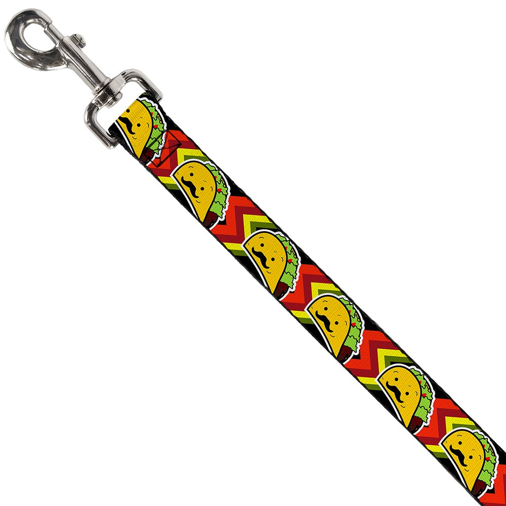 Dog Leash Taco Man 4 Feet Long 0.5 Inch Wide