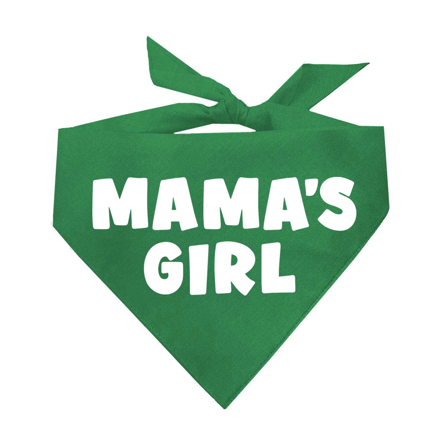 Mama'S Girl Dog Bandana | 100% Cotton For Mom | Valentine'S Day | Prop Photoshoot | Green, X-Small (949)