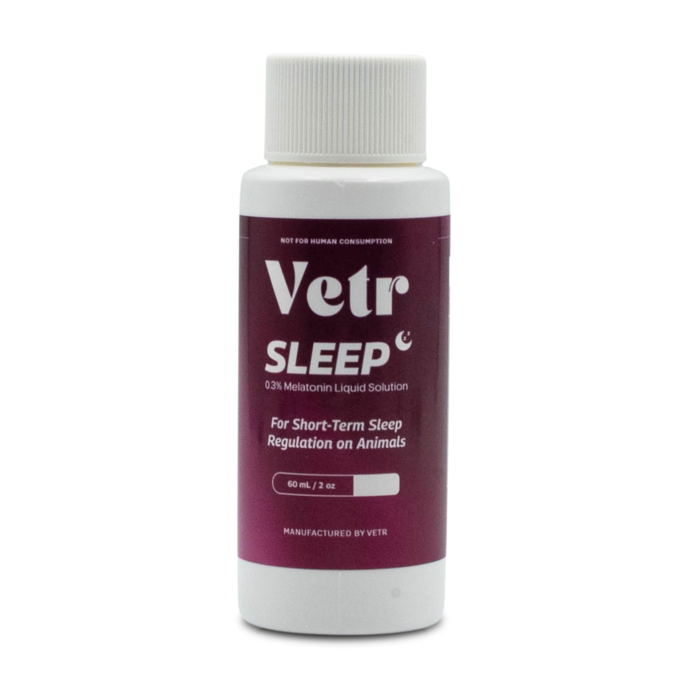 Vetr Sleep Melatonin for Dogs & Cats - Roasted Chicken Flavor - Liquid Calming Drops, Dog Sleep Aid, Anxiety Relief Supplement (