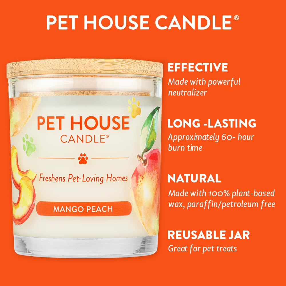 One Fur All Pet House Candle Value Pack, Plant-Based Scented Candles, Room Spray and Car Air Freshener, Cat and Dog Friendly, Pe