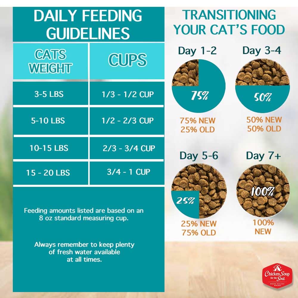 Chicken Soup for the Soul All Natural Premium Adult Dry Cat Food, Real Meat First Ingredient, No By-Products, Supports Heart, Gu