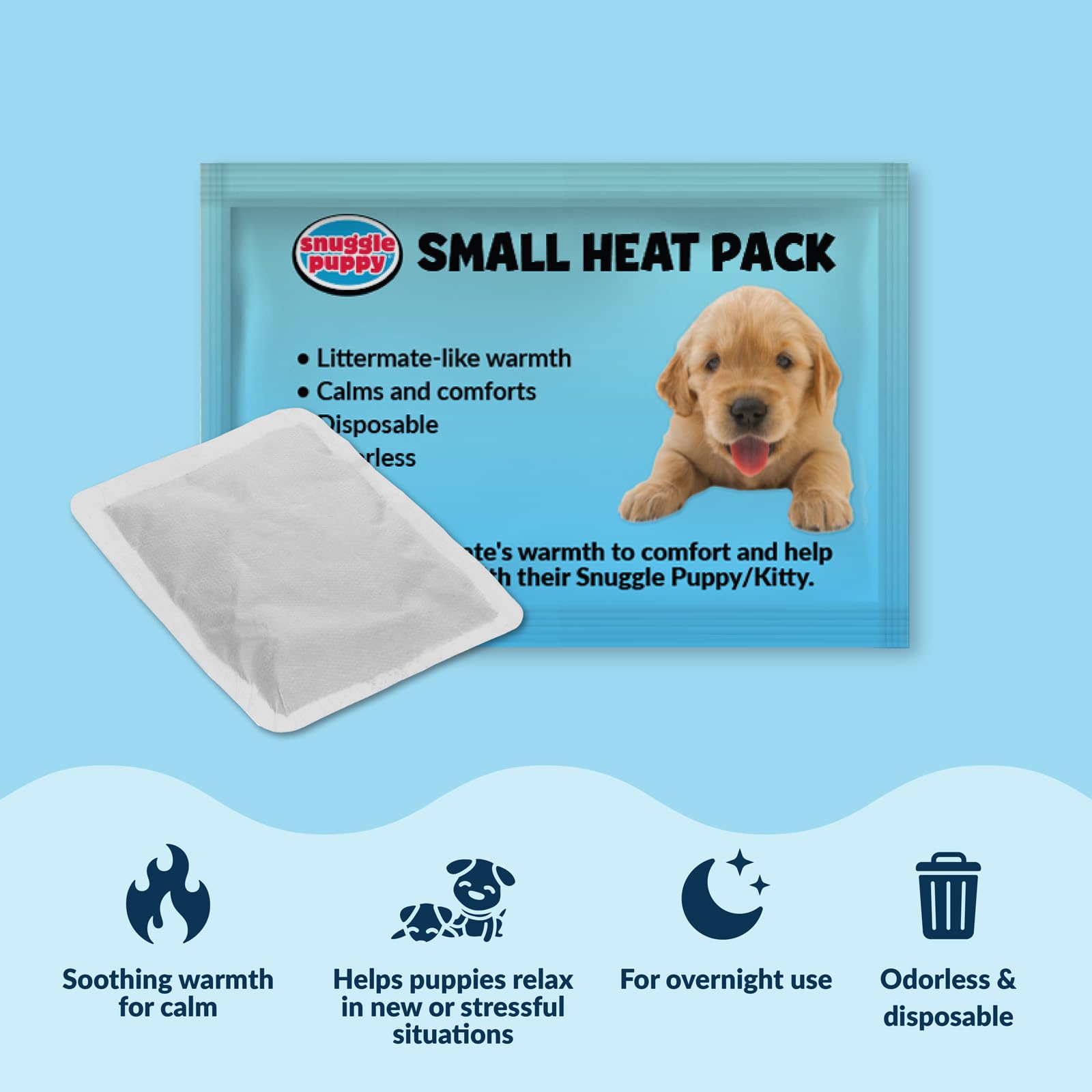 Snuggle Puppy Original Dog Toy for Small Breeds - Heartbeat Puppy for Dogs - Pet Anxiety Relief and Calming Aid - Comfort Dog To