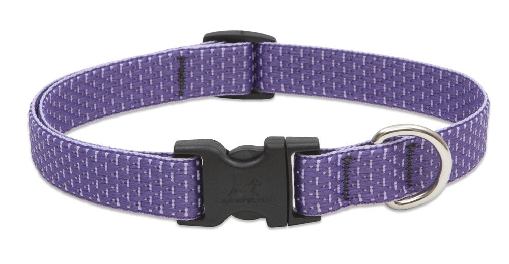 Lupinepet Eco 3/4' Lilac 13-22' Adjustable Collar For Medium And Larger Dogs