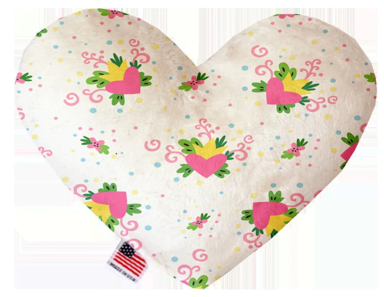 Valentine's Day Pet & Dog Plush Heart or Bone Toy, &quot;Sweet Love Group&quot; (Available in different sizes and 6 pattern options!) Cupid's Love 10&quot; Plush Bone