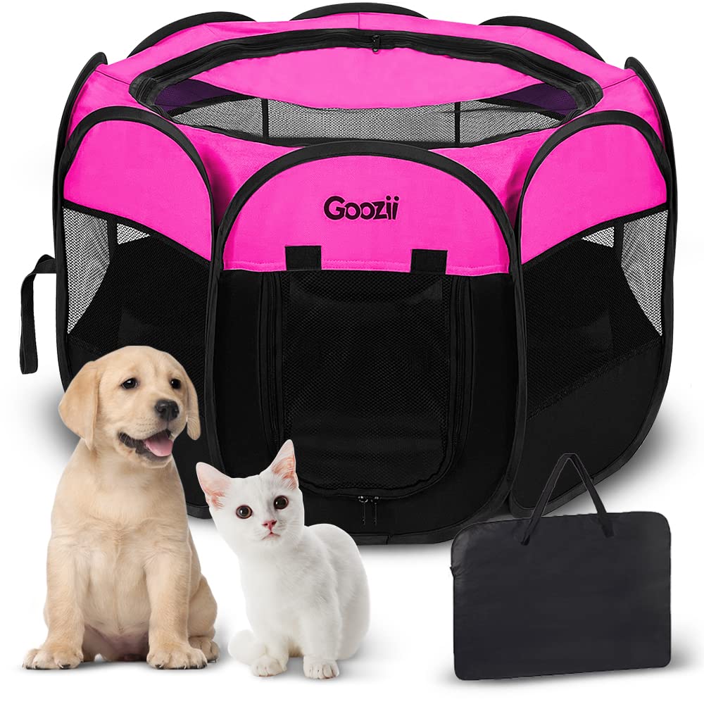 Portable Large Pet Cat Playpen For Indoor Outdoor Cats, Foldable Big Dog Playpen Tent Kennel Crate With Cover Enclosed For House
