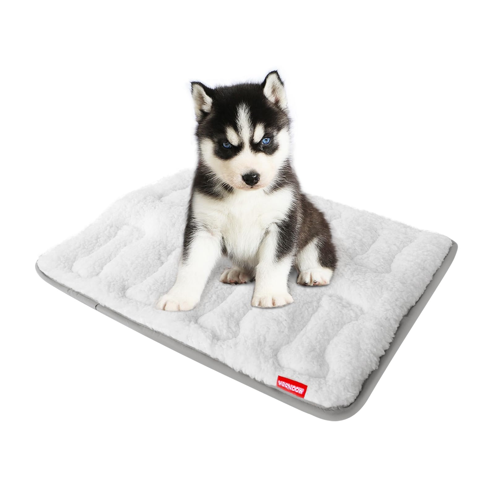 Dog Crate Mat(24'' X 18''), Small Dog Bed for Crate, Soft Plush Dog Bed Pad Machine Washable Crate Pad, Dog Sleeping Mat with An