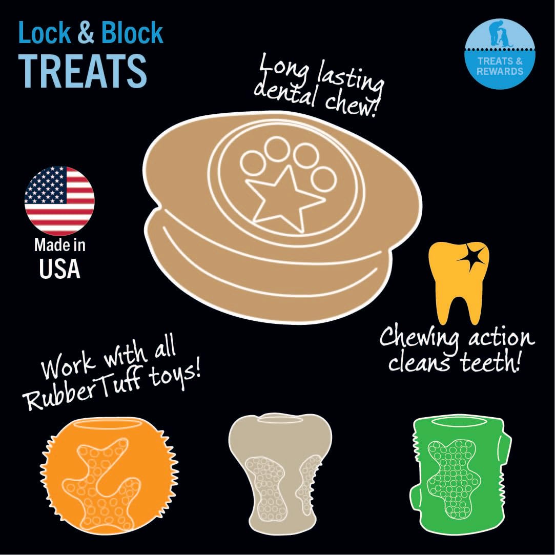 Starmark Lock & Block Chicken Dog Treat Large
