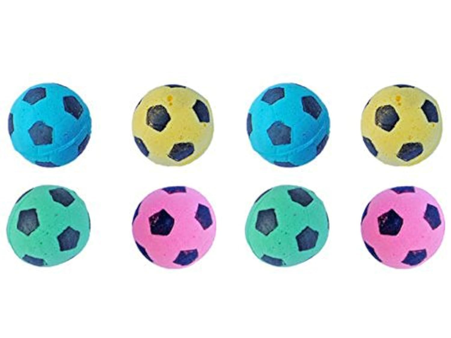 Petfavorites Foam Soccer Balls Cat Toys - Pack Of 8