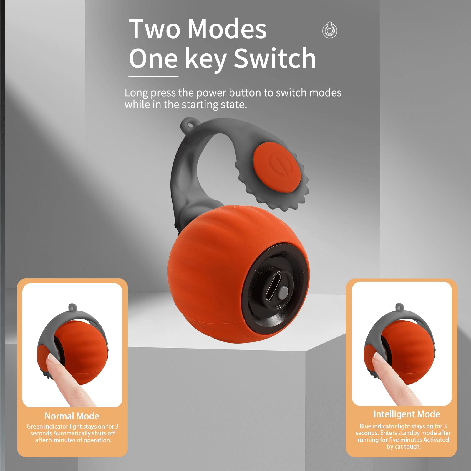 Hanipuppy Interactive Cat Ball Speedy Tail 3.0 Pet Toy Rolling Ball, Interactive Toys For Indoor Cats, 360 Smart Automatic Dog K