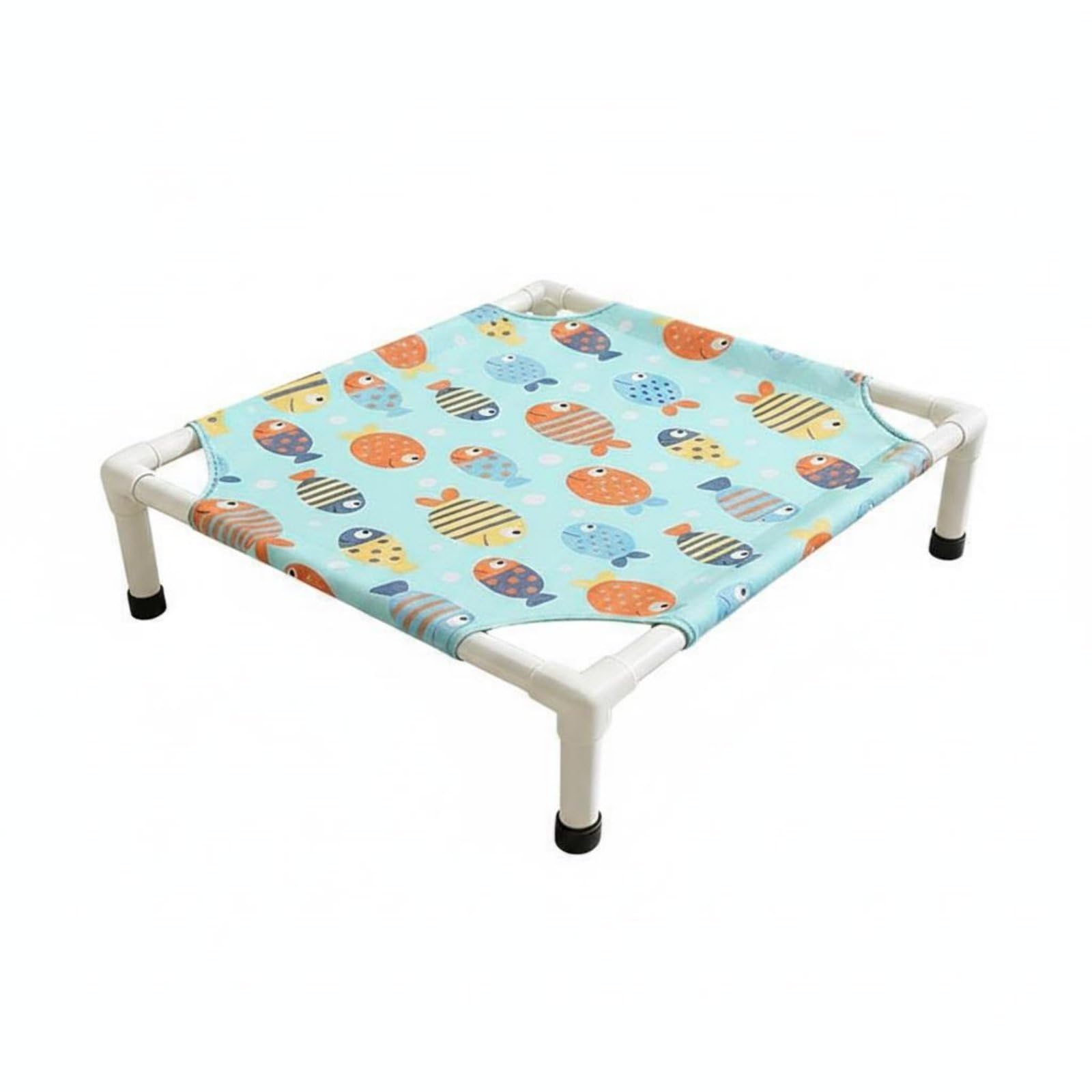 Merishopp Detachable Elevated Dog Bed YearRound Raised Dog Bed Washable Mesh Pet Cot Above the Ground for Small Dogs, L, Turbot