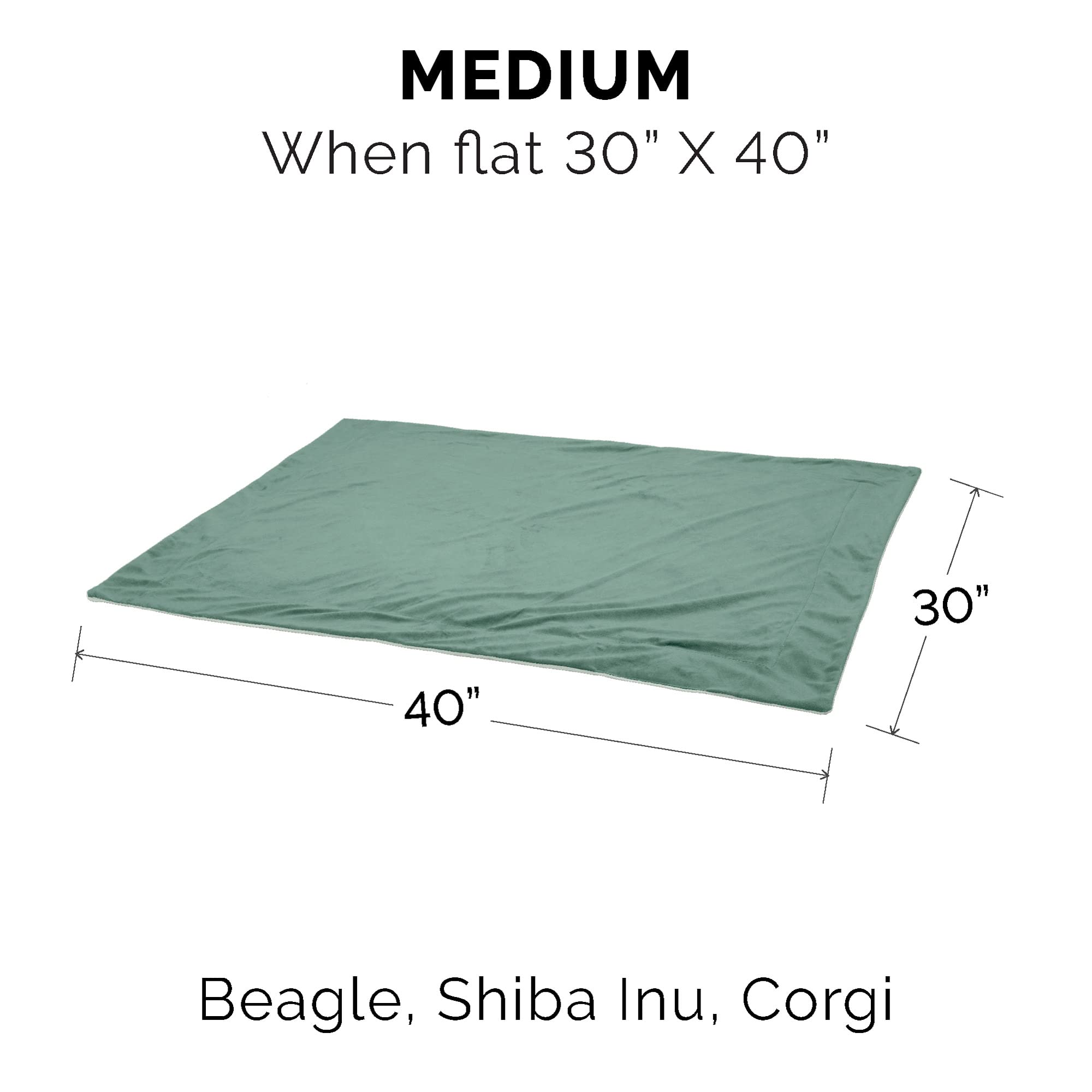 Furhaven Waterproof Throw Blanket For Dogs & Indoor Cats, Washable - Two-Tone Luxe Velvet Dog Blanket - Celadon Green, Medium