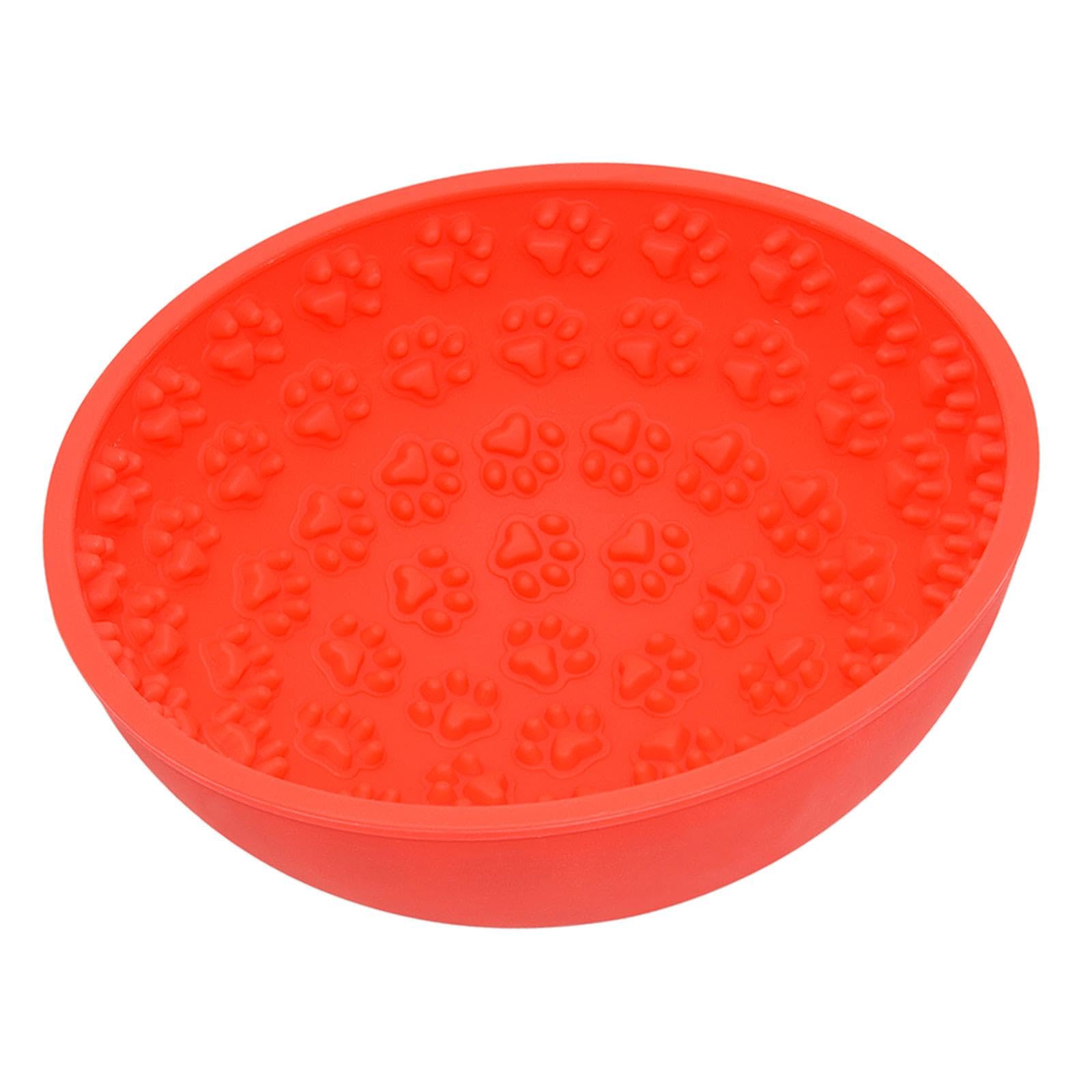 Calandis Dog Slow Feeder Bowl Silicone Pet Slow Feeding Dish For Dog Cat Pet Supplies Red | Dishes, Feeders & Fountains | Dog