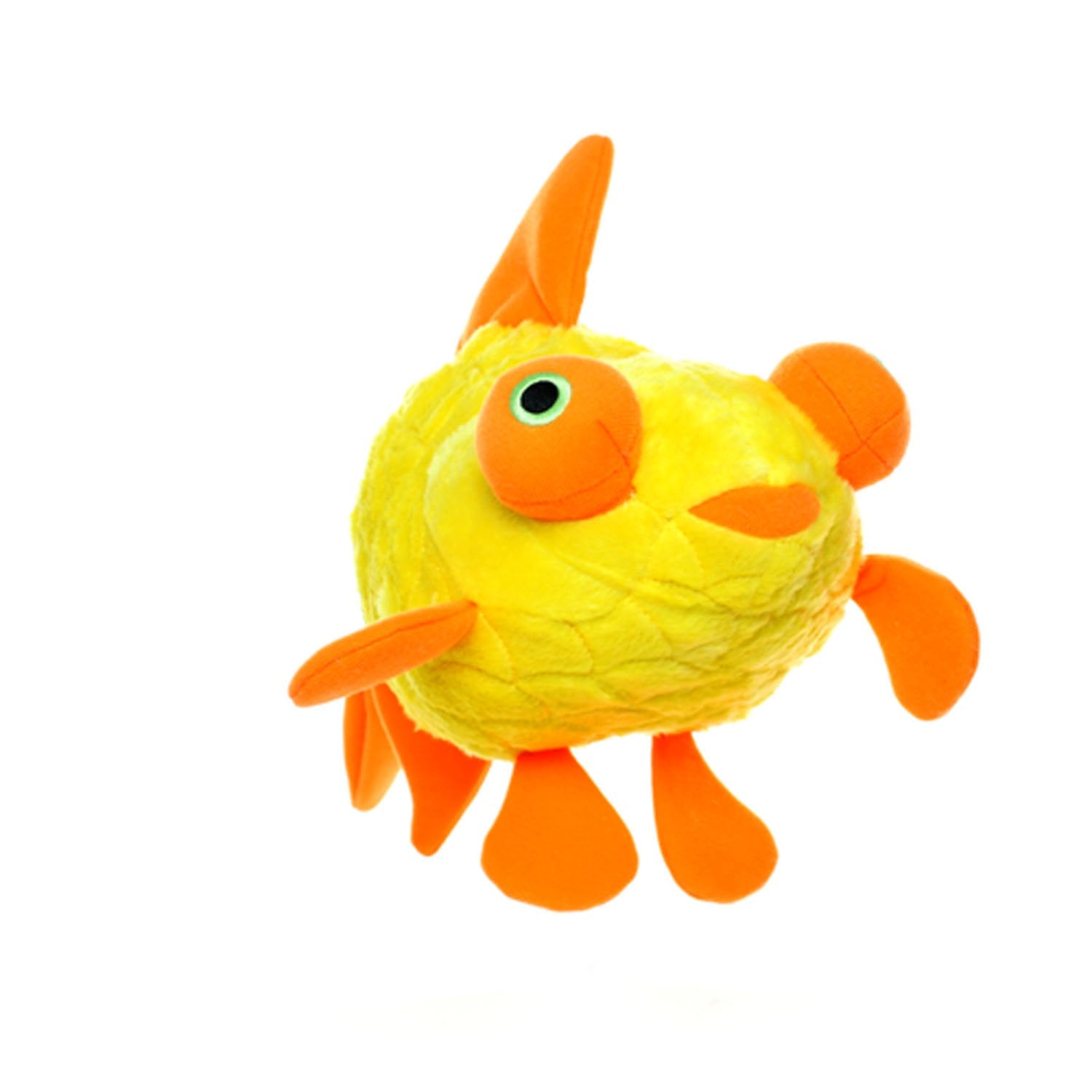 Mighty- Massive-Ocean-Goldfish-Squeaker-Multiple Layers. Made Durable, Strong & Tough. Interactive Play Dog Toy (Tug, Toss & Fet