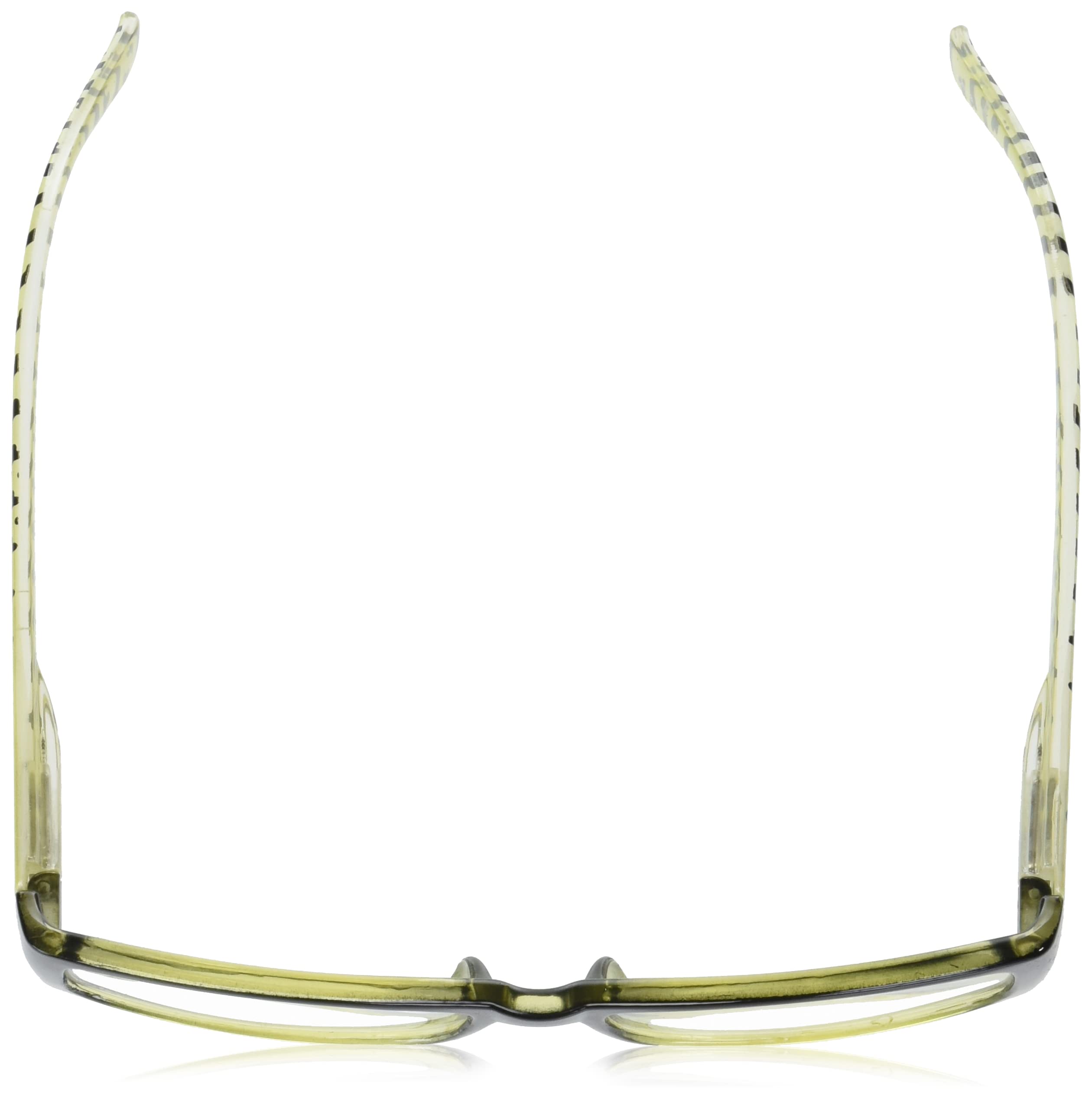 Dog Bone Rectangular Reading Glasses, Green, 132Mm + 2.75