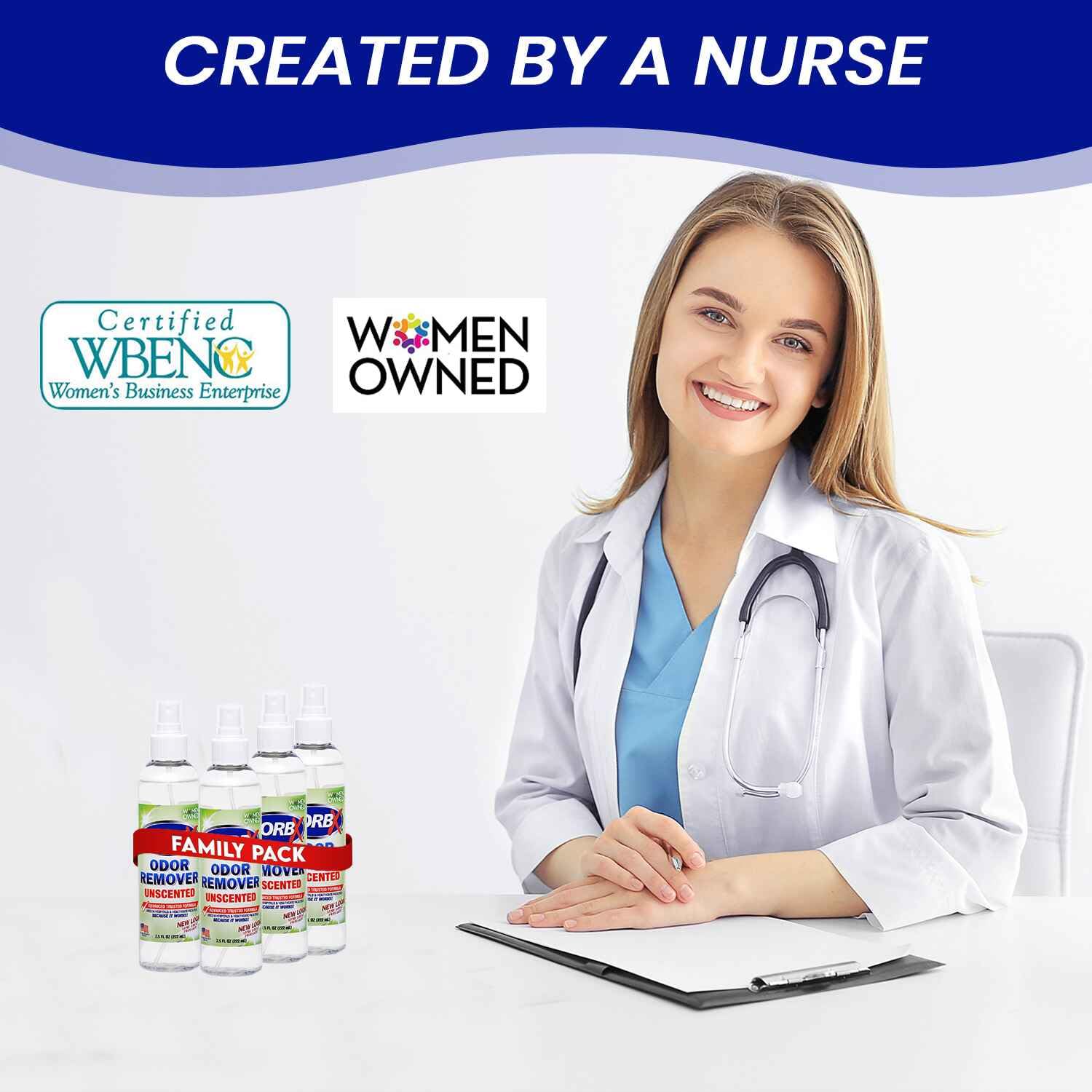 Zorbx Unscented Odor Eliminator For Strong Odor - Used In Hospitals & Healthcare Facilities | Advanced Formula, Fast-Acting Odor Remover Spray For Dog, Cat, House & Carpet - 7.5 Fl Oz (Pack Of 4)