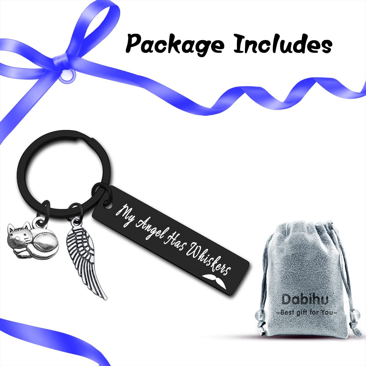 Pet Memorial Gift Loss Of Cat Keychain Sympathy Gift In Memory Of Cat Pet Gift Keychain Pet Sympathy Gift For Cat Lover Family Friends Remembrance Gifts Has Whiskers Keyring Cat Pet Loss Jewelry