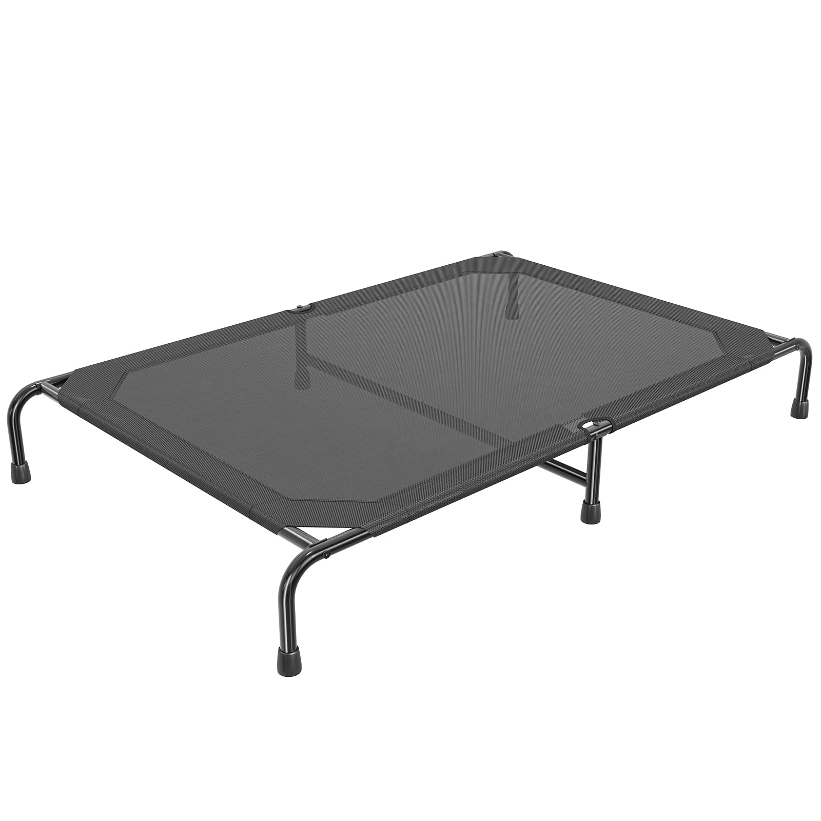 Simple Trending Raised Dog Bed for Extra Large Dogs, Waterproof XL Dog Cot, Outdoor Elevated Pet Bed, 60.25 x 37.25, Black