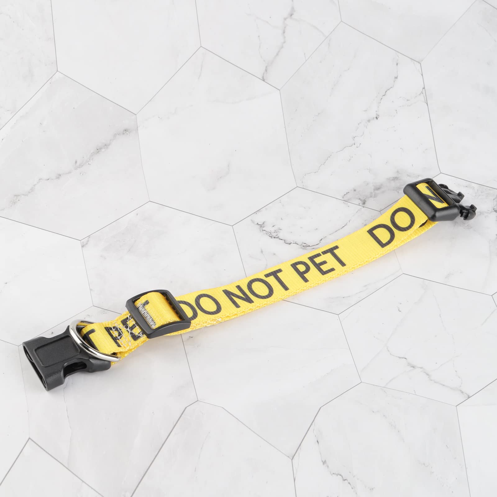 Cenwa Do Not Pet/Caution Dog Collar Stay Away Dog Collar Do Not Touch Dog Collar (Yellow Do Not Pet)