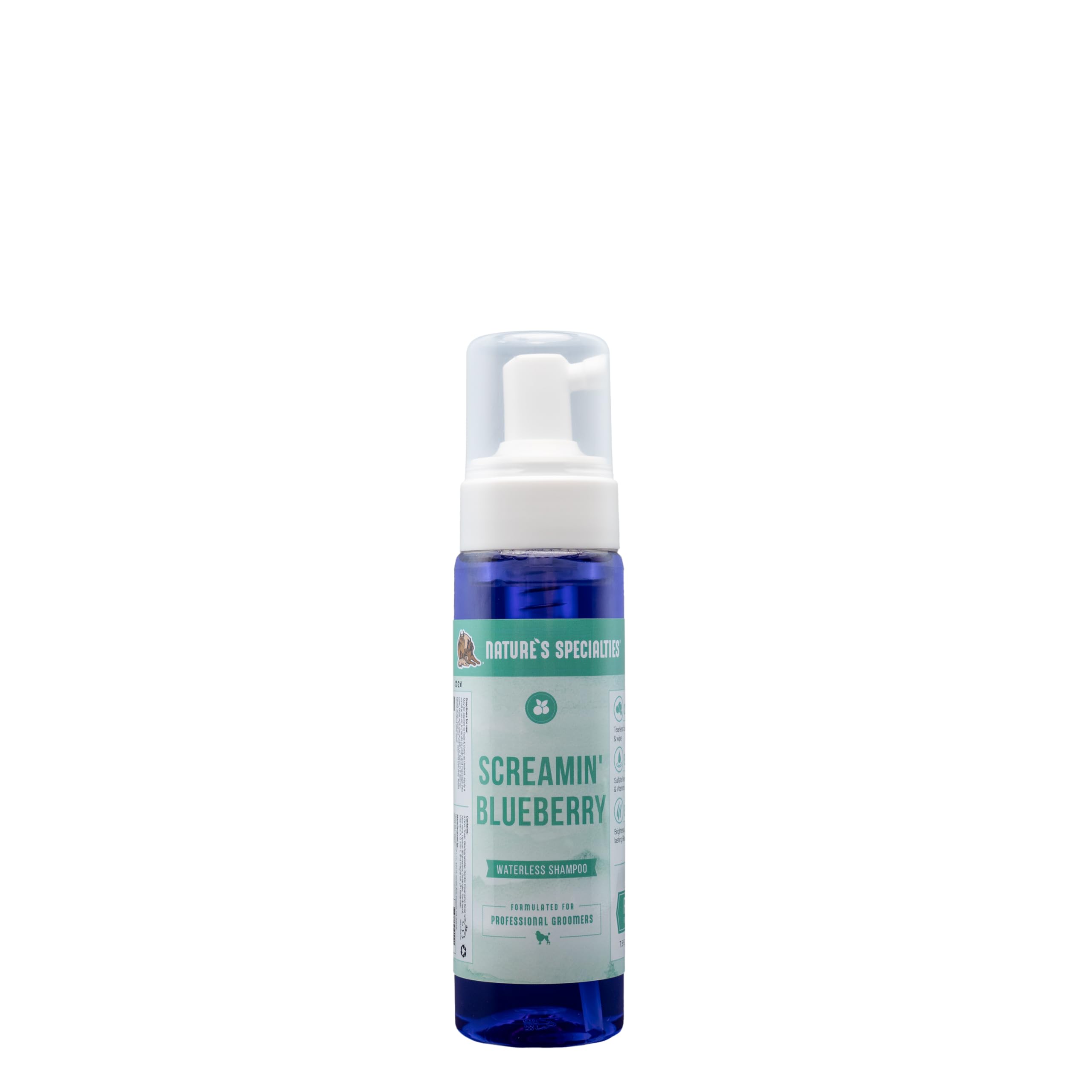 Nature's Specialties Screamin' Blueberry Dog Gentle Facial Wash for Pets, Natural Choice of Professional Groomers, Optical Brigh