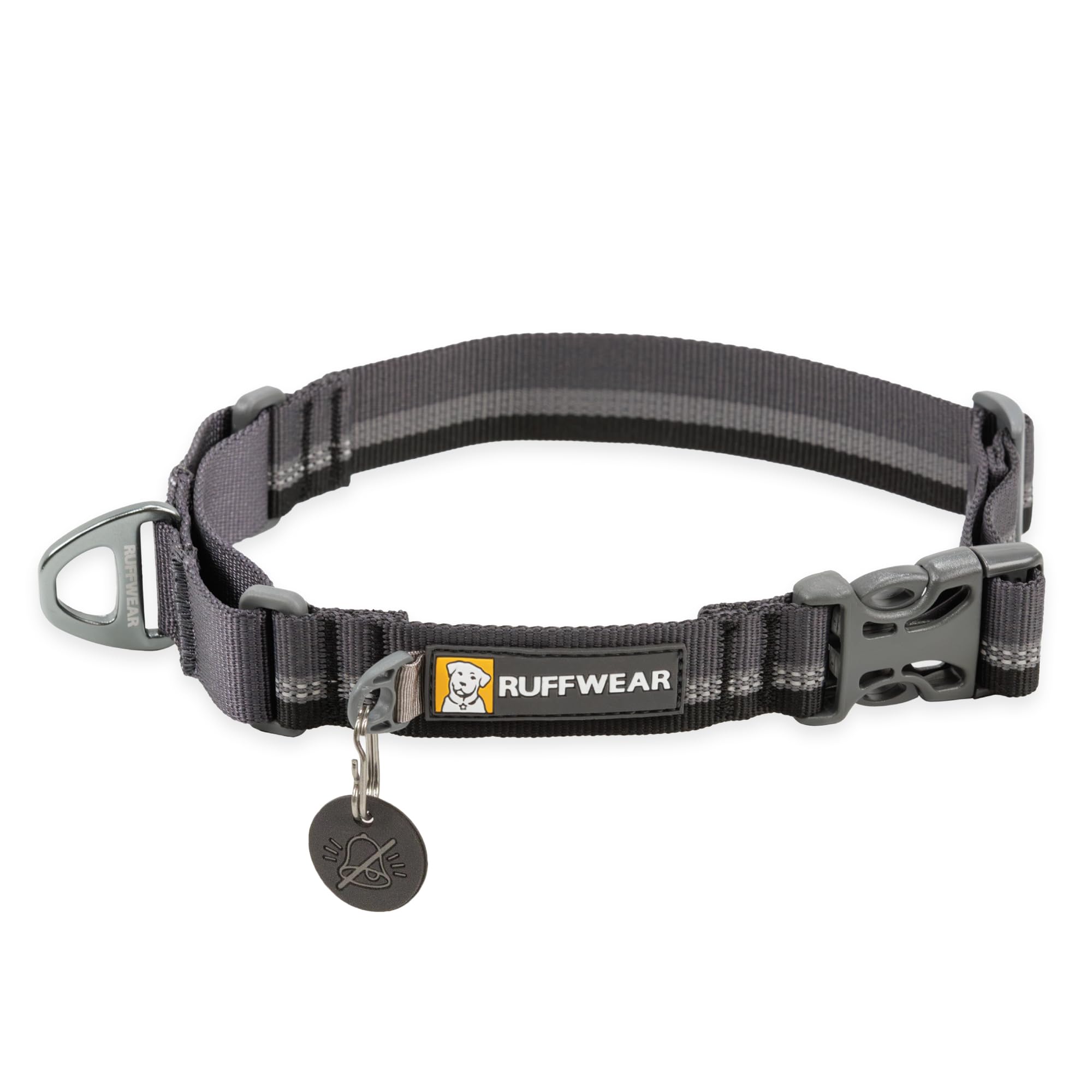 Ruffwear, Web Reaction Dog Collar, Martingale Collar for On-Leash Walking, Basalt Gray, 17-20