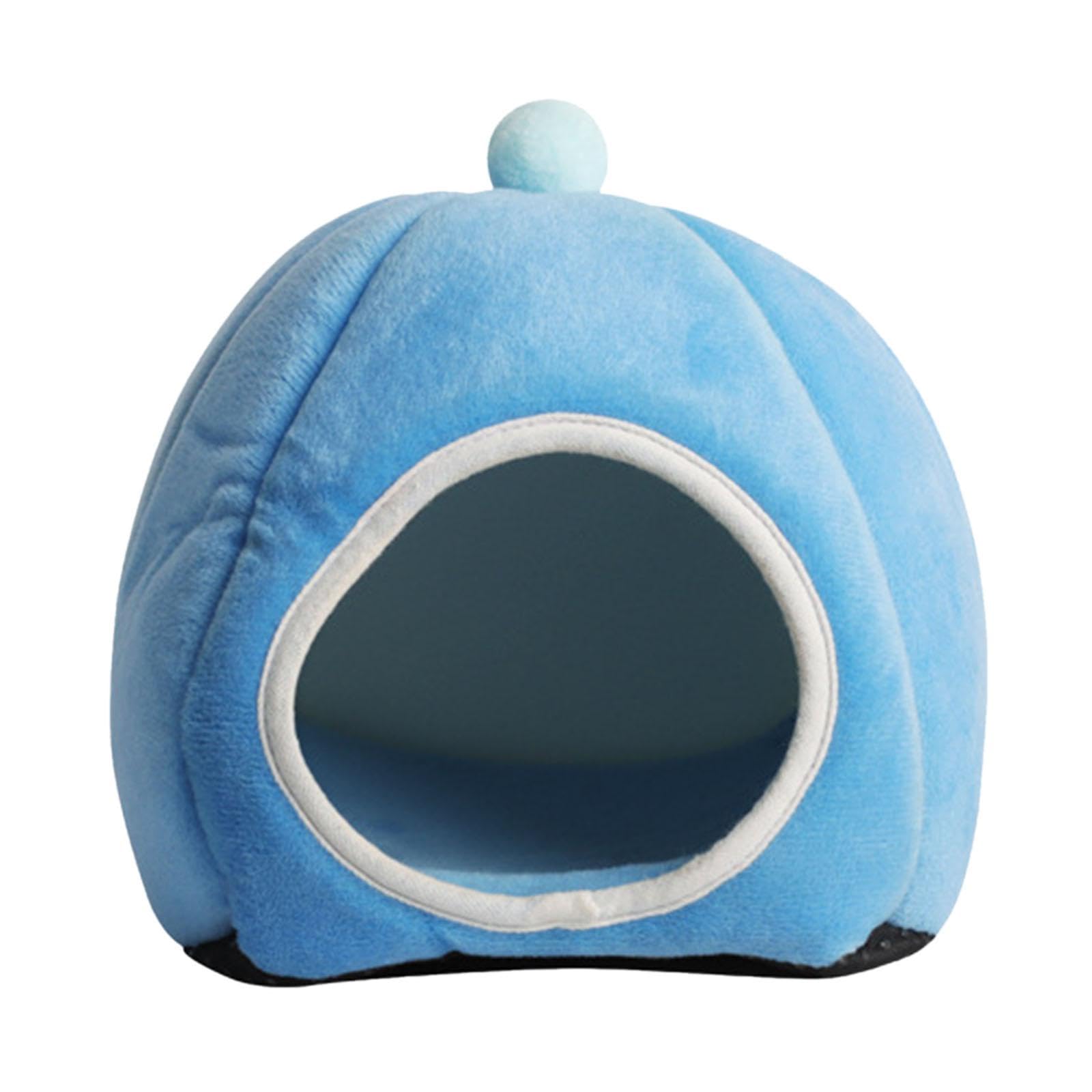 bnf Semi Closed Hamster Nest Hedgehog Chinchilla Guinea Pig House for Guinea Pig Blue | Pet Supplies | Cat Supplies | Beds
