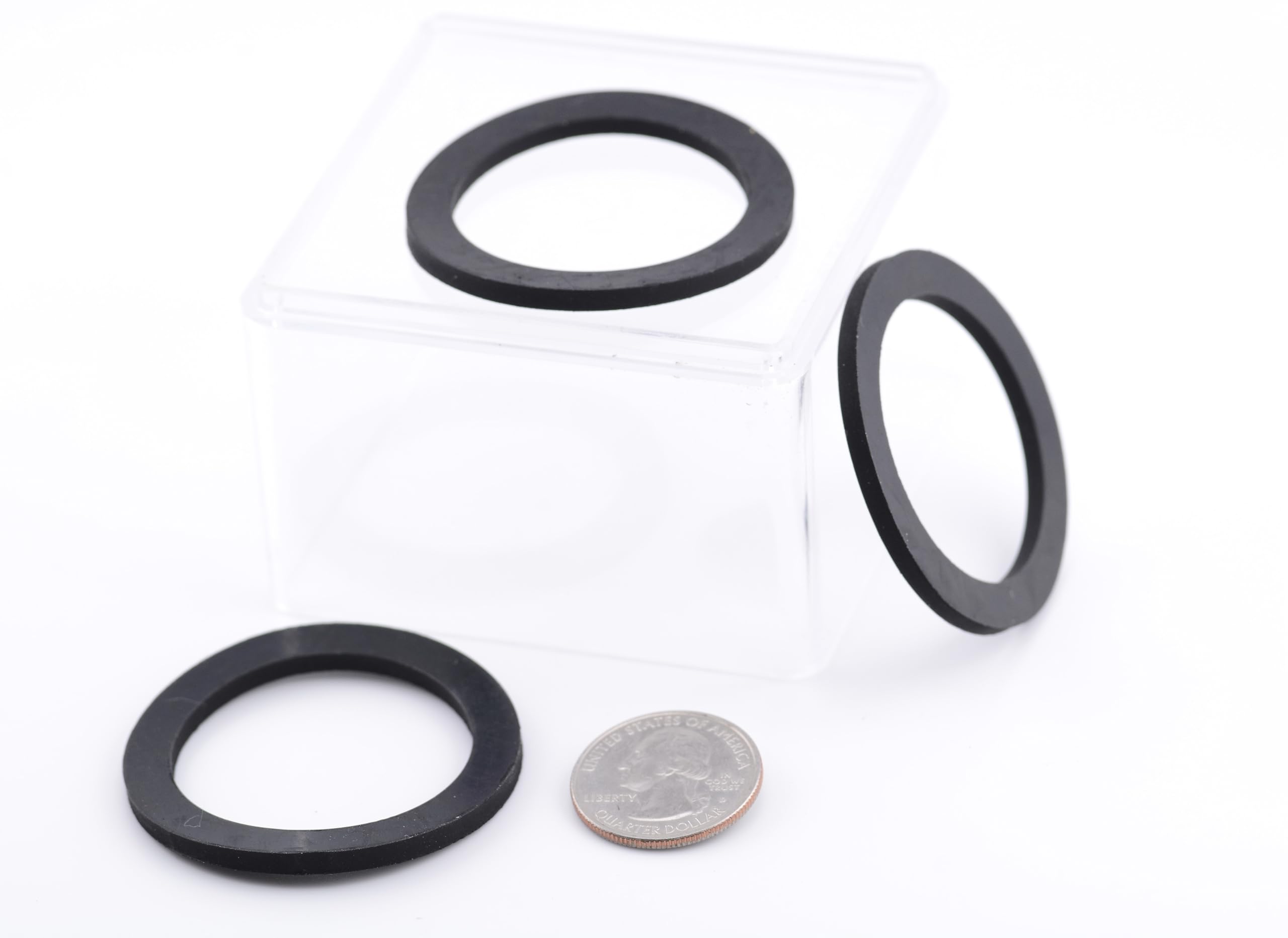 Generic Rubber Gasket Compatible For Marineland Magnum Hot Series & Polishing Filter - 2 Pack, Black