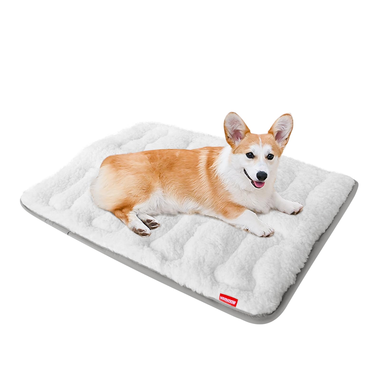 Dog Bed Crate Mat(30'' X 19''), Soft Plush Dog Bed Pad Machine Washable Crate Pad, Dog Sleeping Mat with Anti Slip Bottom