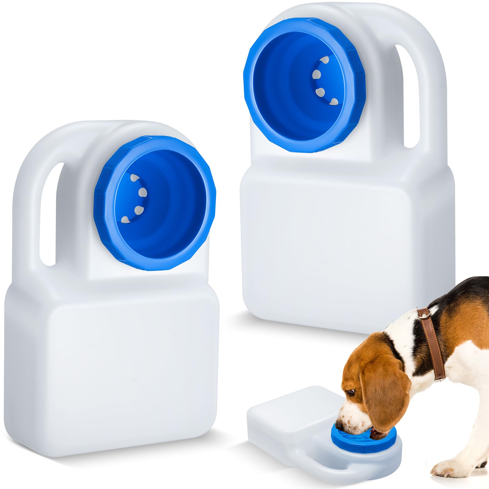 Ziliny 2 Pcs 3 Quart Dog Travel Water Bowl Portable Pet Water Bowl Spill Proof Dog Travel Water Bowl No Spill Water Bowl For Dog