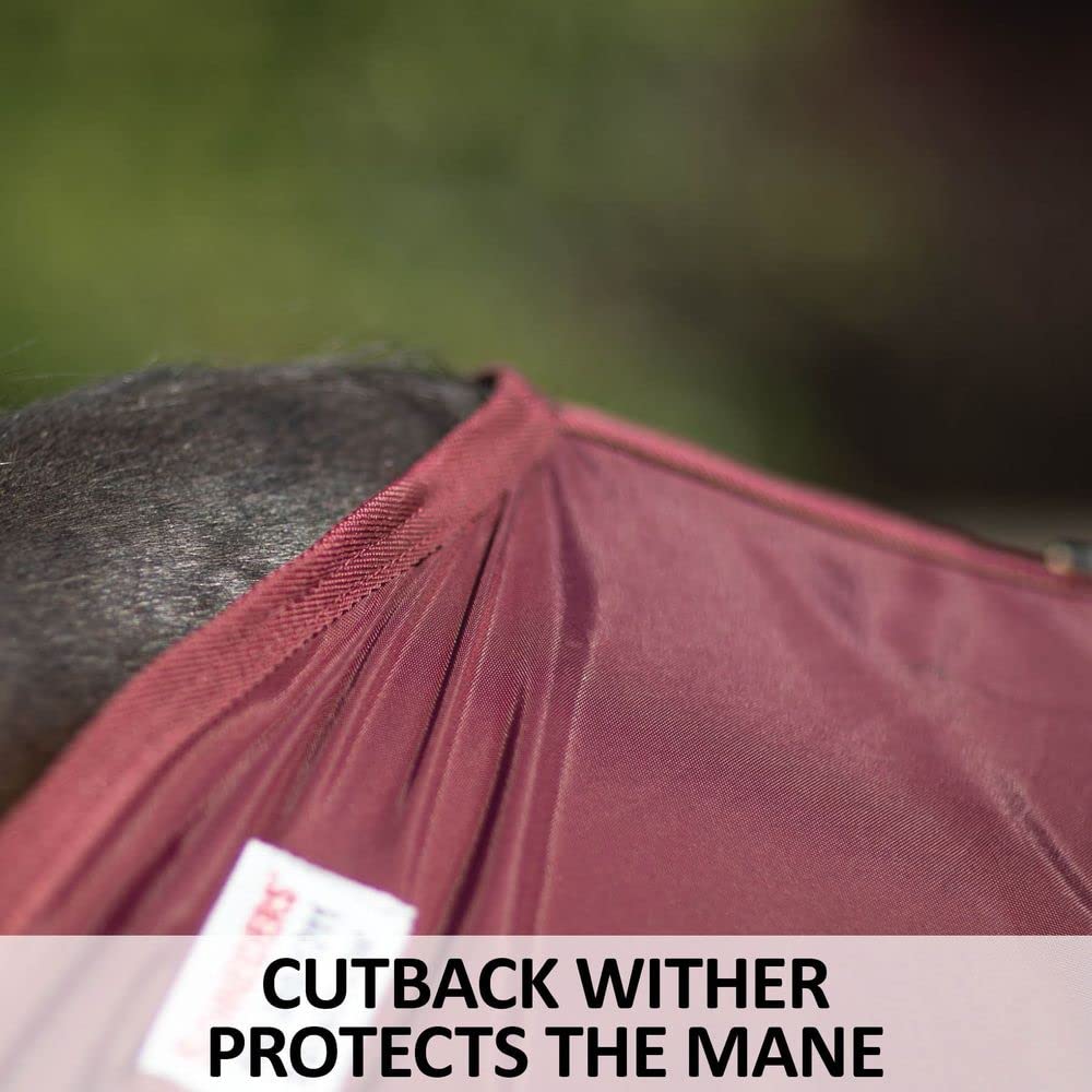 Adjusta Fit Dura-Nylon Horse Stable Sheet | Ultimate Comfort & Protection Horse Sheet | Keeps Coats Smooth & Shiny | Cutback | C