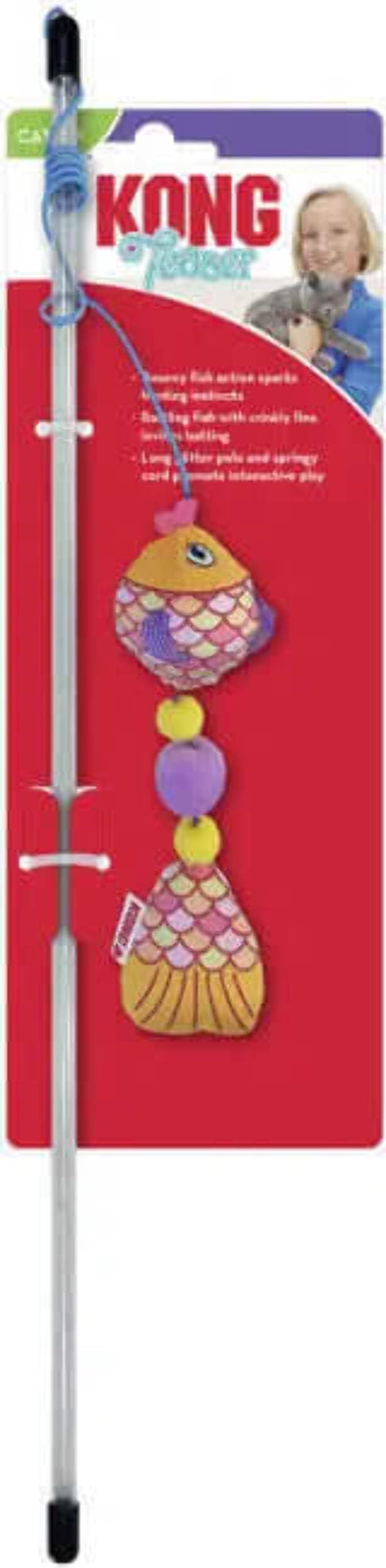 Kong Company 38751700: Teaser Scrattles Fish Cat Toy
