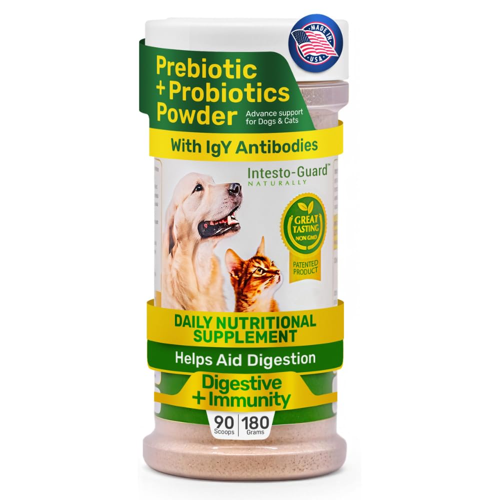 Powder Dog Probiotic, Prebiotic Puppies, No Animal By-Products, 2-Gram Scoop Contains 1.5 Billion, Digestive Health, Gut Support