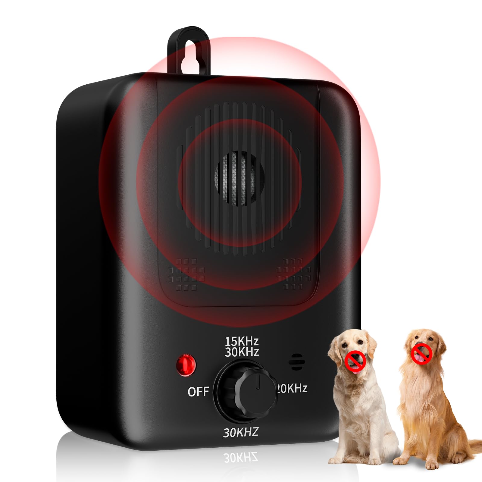 Anti Barking Device, 3 Modes Ultrasonic Anti Barking Device For Dogs, 33Ft Rechargeable Dog Barking Deterrent Devices Indoor Out