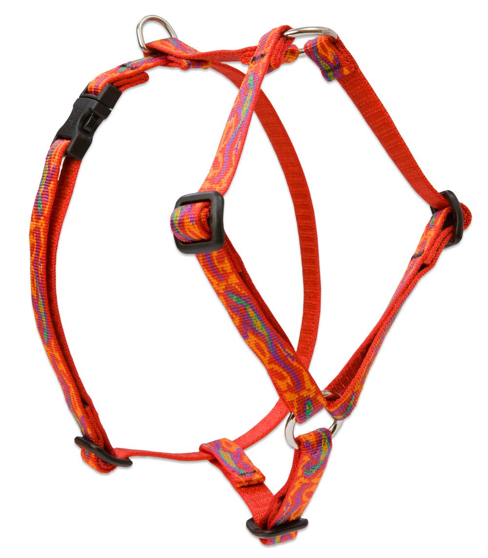 Lupinepet Originals 1/2' Go Go Gecko 9-14' Adjustable Roman Dog Harness For Extra Small Dogs