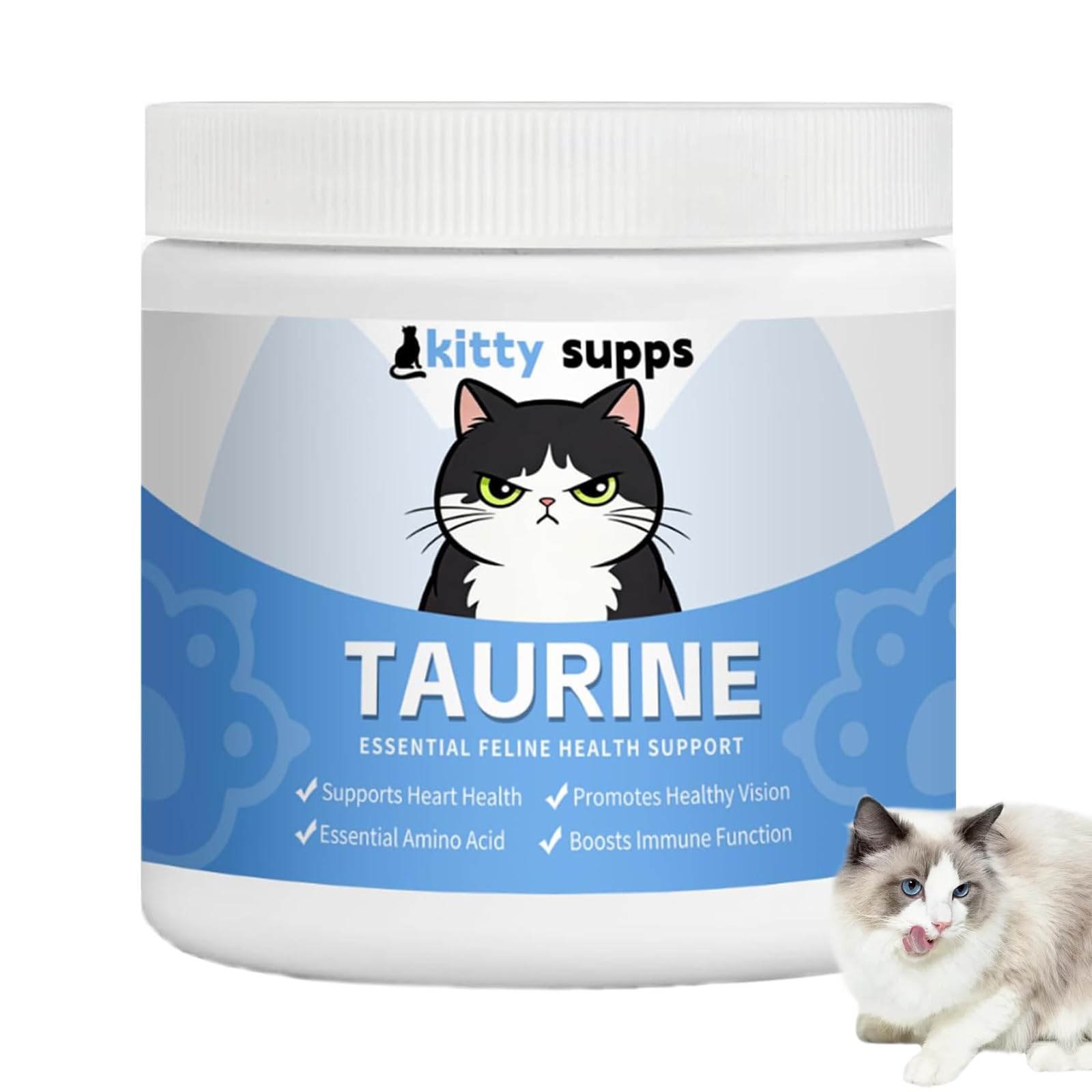 1PCS Kitty Supps Taurine,Taurine Supplement for Cats,Kitty Supps Taurine Powder for Cats,Immune Support, Boost Energy & Vitality
