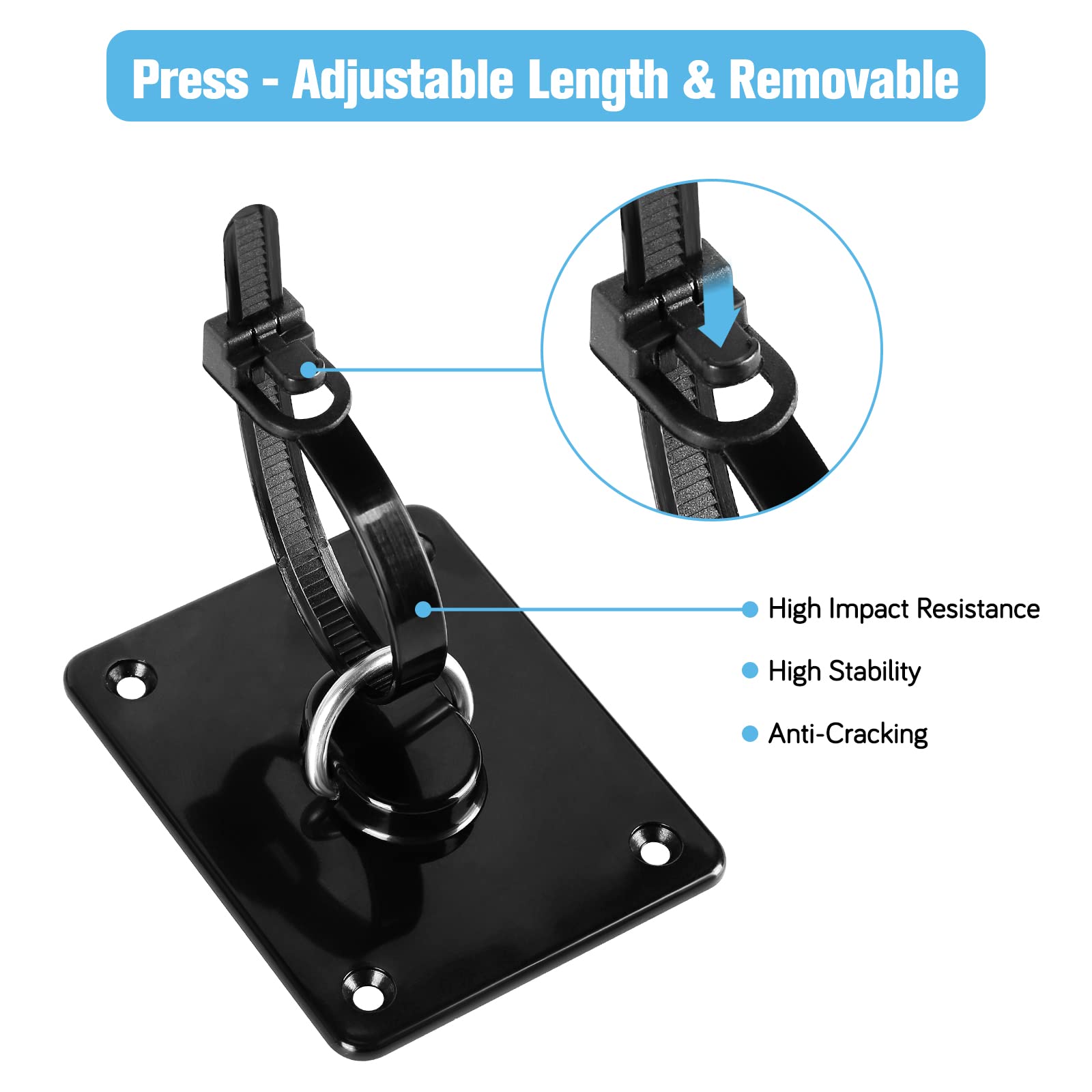 Mesh Dog Gate Floor Adhesive Hooks 2-Pack No Drilling Retractable Baby Gates Hooks Prevent Babies and Pets from Going Under The