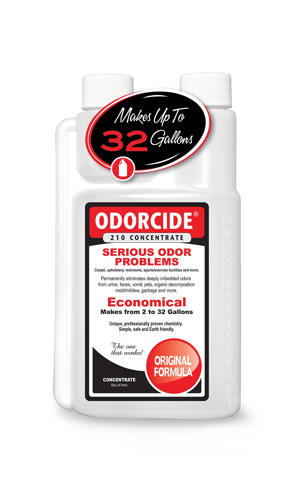 Odorcide Odor Eliminator Concentrate: Odor Eliminator for Strong Odor on Carpets, Hardwood & More - Smoke, Sweat & Pet Odor Elim