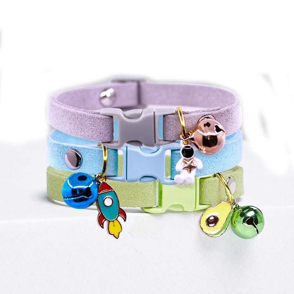 Purple Xs Dog Collar With Bell, Pretty Girl Dog Collar Cat Collars With Bells For Xxs Xs Tiny Pet Little Female Dogs Kitten Anim