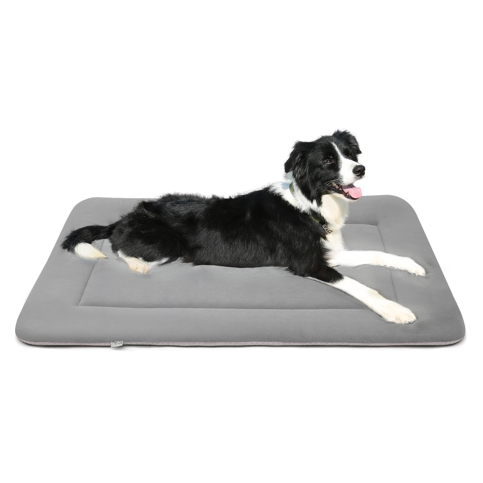 Magic Dog Bed - Soft Crate Pad Mat For Medium/Large Dogs, 36 Inch Machine Washable Kennel Pad With Non-Slip Bottom, Gray