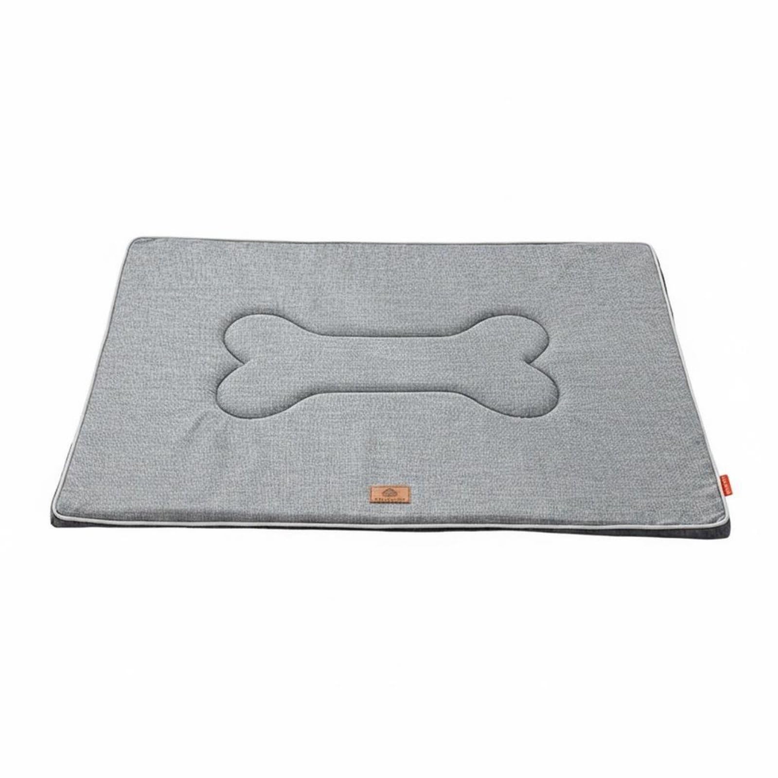 STYLEHEAVEN AllSeason Use Cooling Pet Mat Scratch Resistant NonSlip Pet Sleeping Pad for Dogs, Cats, M, Gray Linen 3D Mat|Pet 