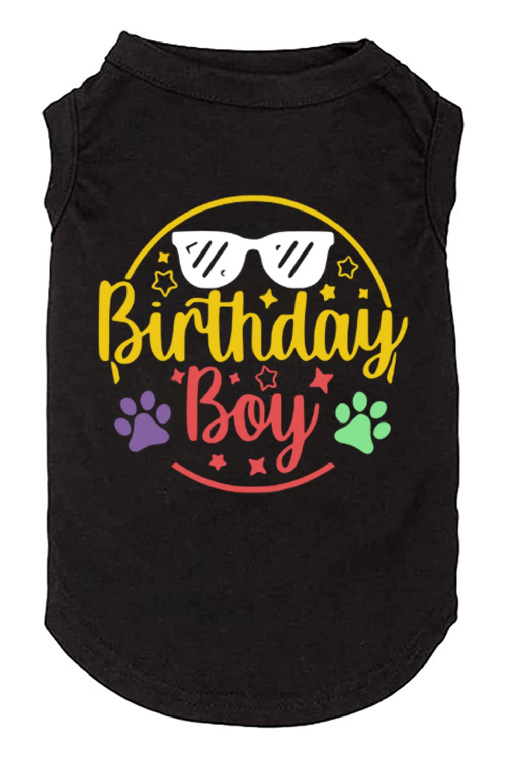weokwock Dog Birthday Gift Clothes Boy Girl Birthday Shirt for Small Large Dog Brithday Vest for Doggy Puppy Clothes (1, 2, XX-L