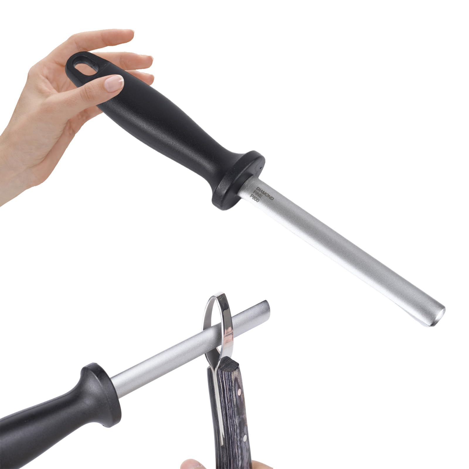 Docdciy 5 Inch Hoof Knife Sharpener, Farrier Tools,Farrier Tool With 800 Grit Diamond Abrasives,Coated To Keep Hoof Knives Sharp