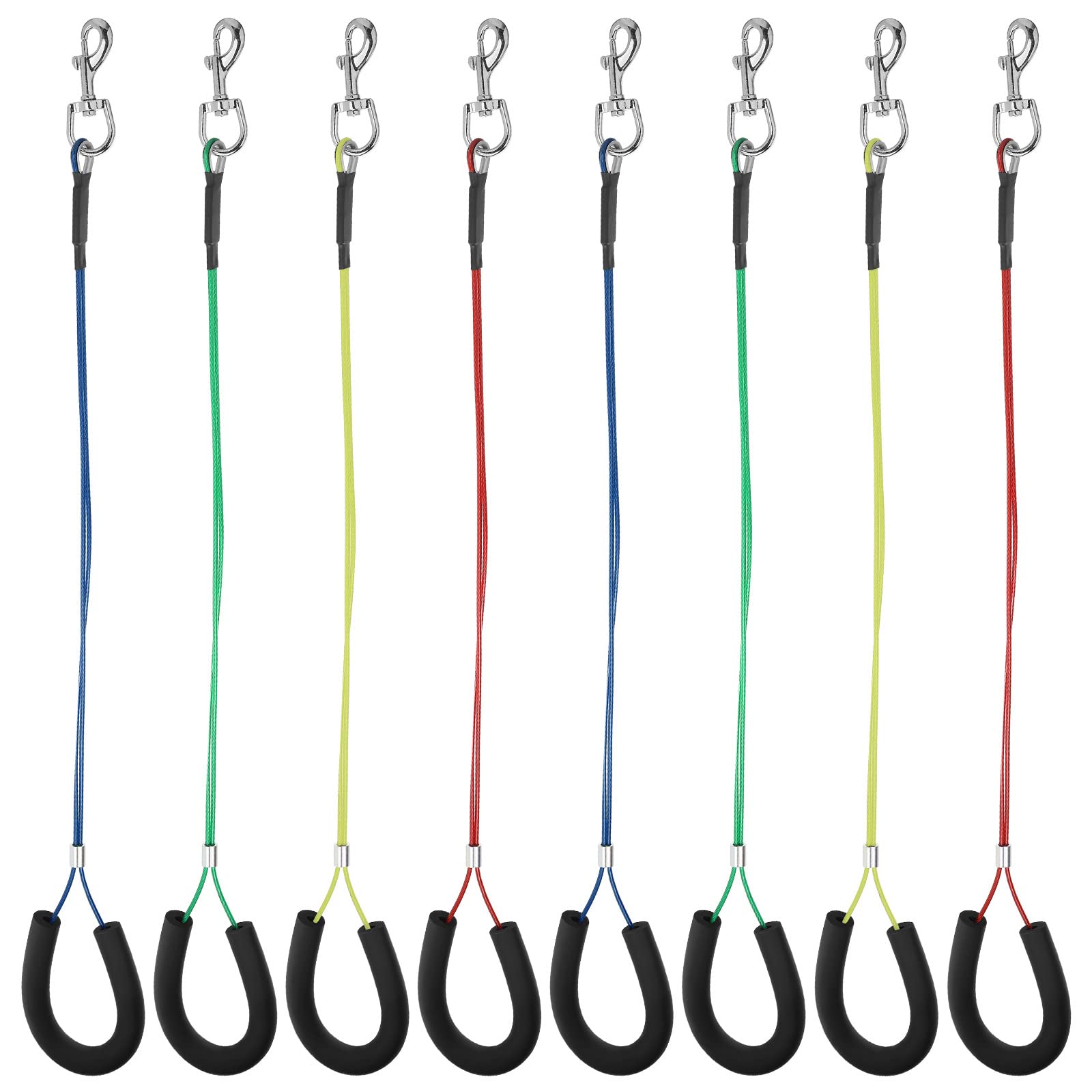 8 Pcs Dog Grooming Loop Noose, Dog Grooming Restraint Loop Grooming Loops For Dogs Groomers Long Noose For Grooming Pet Grooming Table Dog Bath Tub Pet Bathtub Medium Large Small Dog Bathing Station