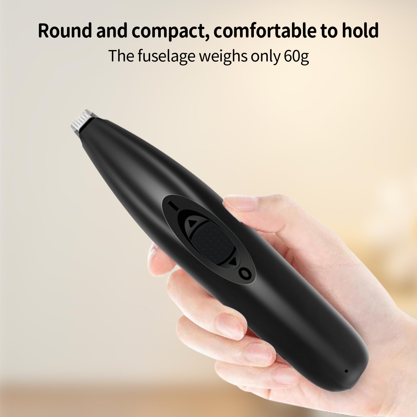 Ahansi Dog Clippers For Grooming, Low Noise Cordless Dog Paw Trimmer, Rechargeable Small Pet Hair Trimmer For Grooming (Black)