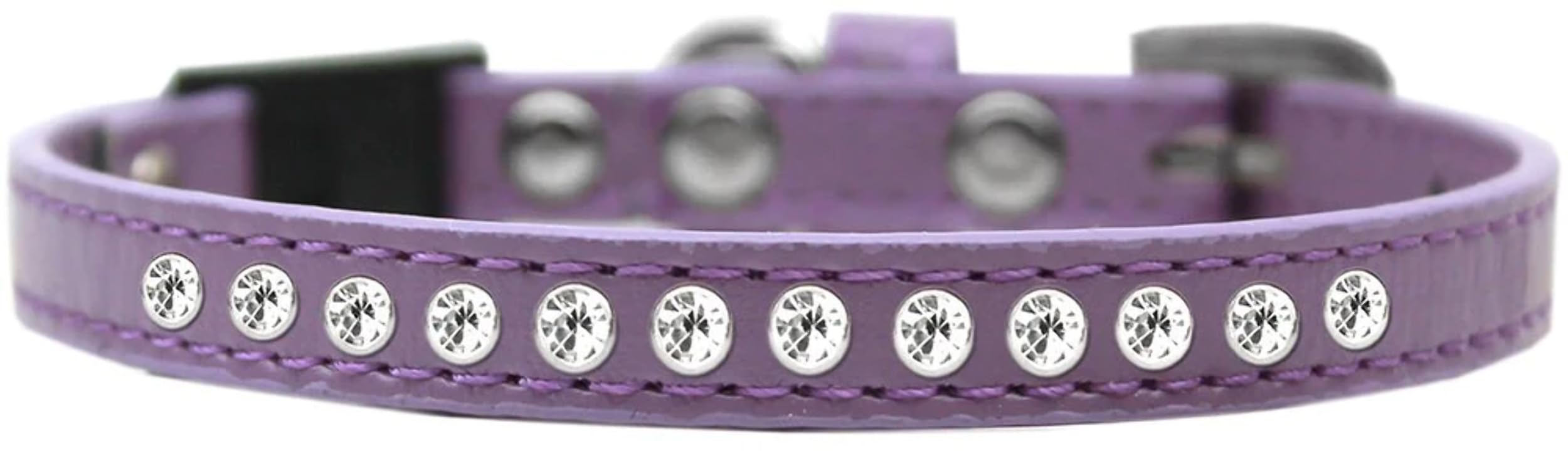 Breakaway Cat Collar, "Clear Jewel" Red 10