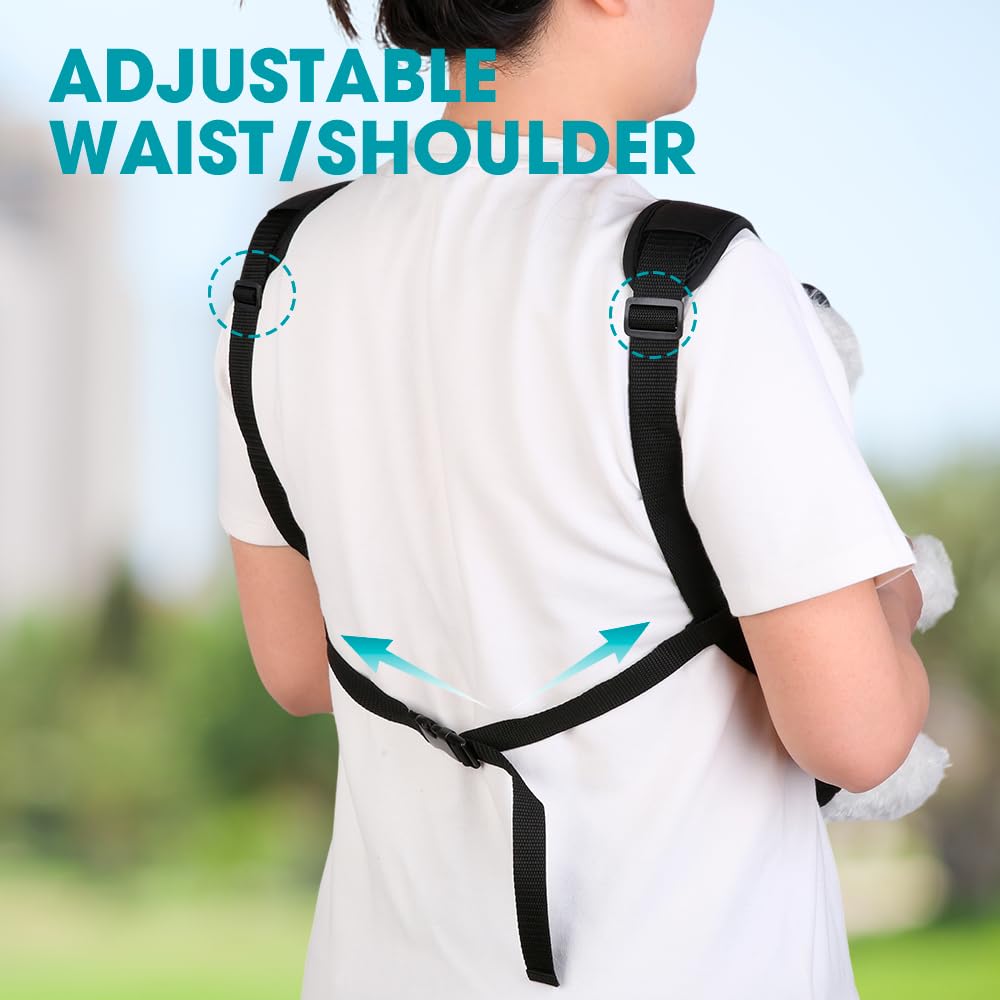 Inspack Dog Cat Backpack Carrier, Dog Carrier Adjustable For Small Medium Dogs, Pet Dog Front Chest Carriers Backpacks, Puppy Ca